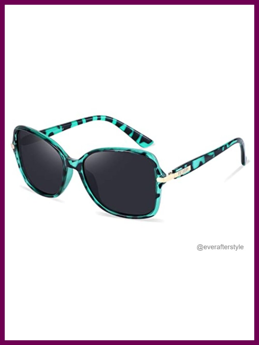 Polarized Square Sunglasses UV400 Anti Glare Retro Full Frame Eyewear